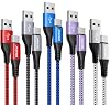 5Pack 2M USB C Charger Cable, USB to USB Type C Cable Fast Charge 3A iphone 15 Charger Cable Fast Charging Brainded for Samsung Galaxy S20 S21 S22 S23 S24 Plus Ultra S10 S9, iphone 15 Pro Max, Pixel