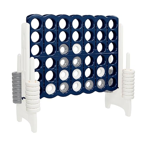 Miniatura 103 de ECR4Kids ELR-12507 - Juego Jumbo de 4 en fila, juego de patio trasero para niños, para interiores o exteriores, divertido juego para adultos