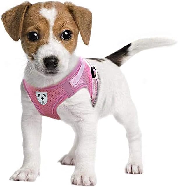 Pet's Playground Small Dog Harness | Dog Harness Small Dog | Puppy Dog Harness | Dog Harness For Puppies | Dog Harness For Small Dogs | Harness for Small Dogs UK | Extra Small Dog Harness | Pink | S