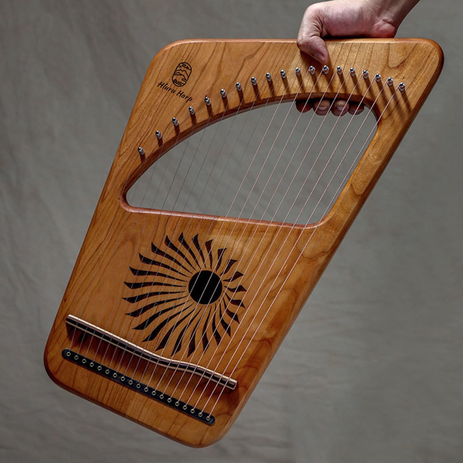 Harfe 19 Saiten Traditionell Leicht Zu Lernen Lyre Tragbar Massivholz Musikalisch Instrument Für Anfänger Instrumentenliebhaber