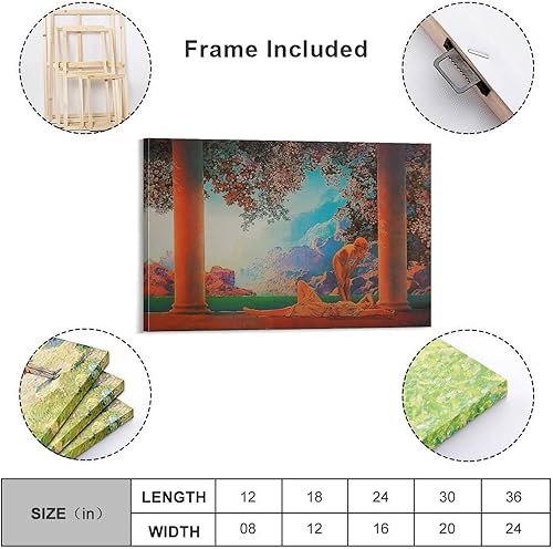 Miniatura 2 de Maxfield Parrish - Póster de Daybreak (1922), pintura decorativa, lienzo, arte de pared, póster de sala de estar, dormitorio, pintura de 16 x 24