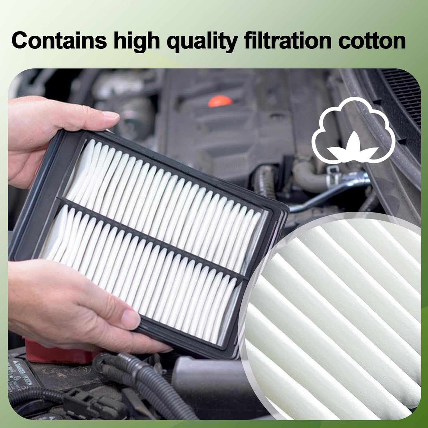 Comb Engine Cabin Air Filter for Hyundai Veloster 1.6L L4 2017 2016 2015 2014 2013 2012
