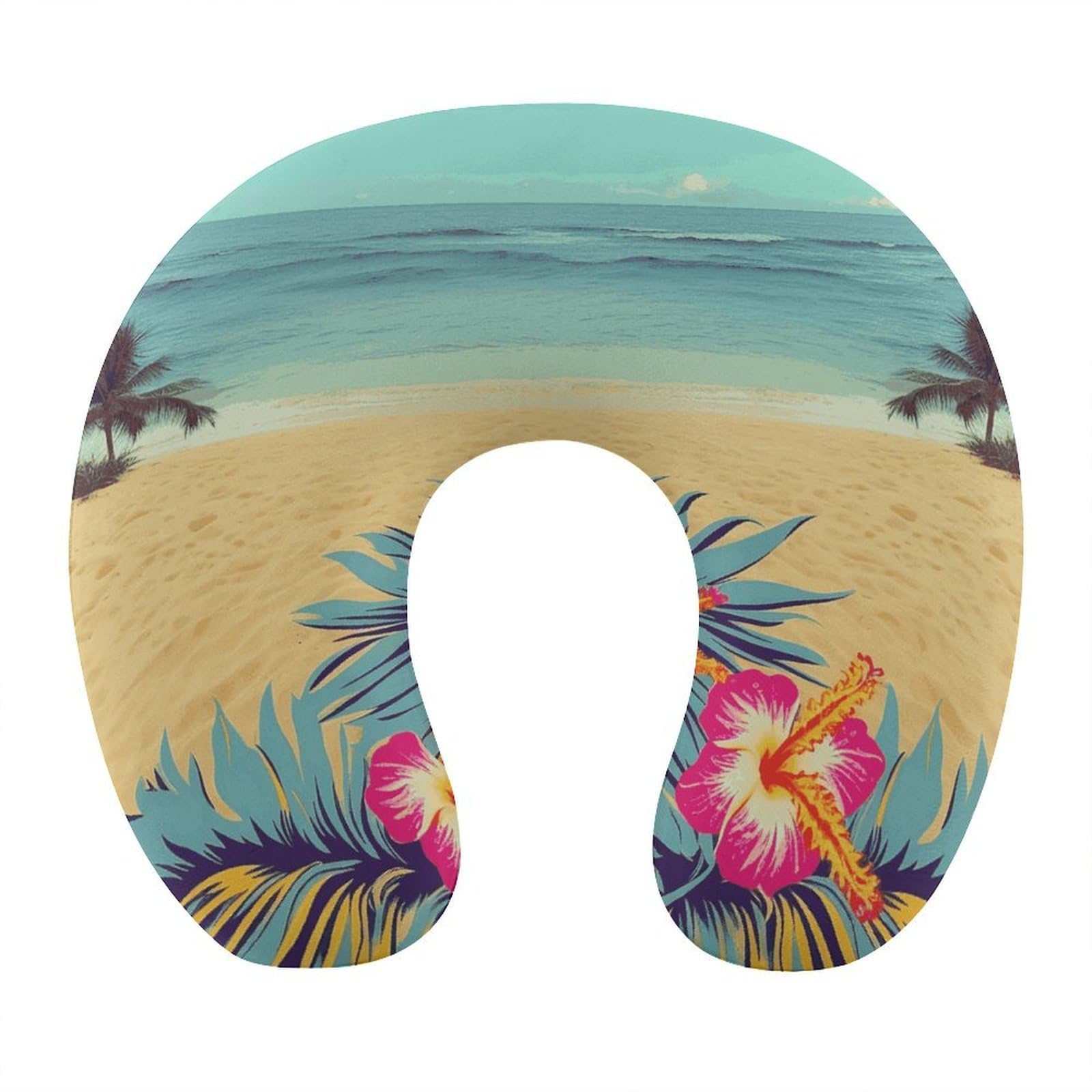 Btcowzrv Style Hello Hawaii U Shaped Neck Pillow Travel Pillows