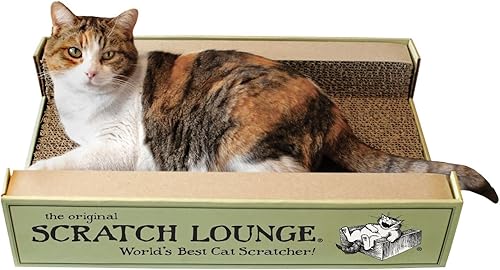 El mejor arañador para gatos del mundo, The Original Scratch Lounge, incluye manta para gatos