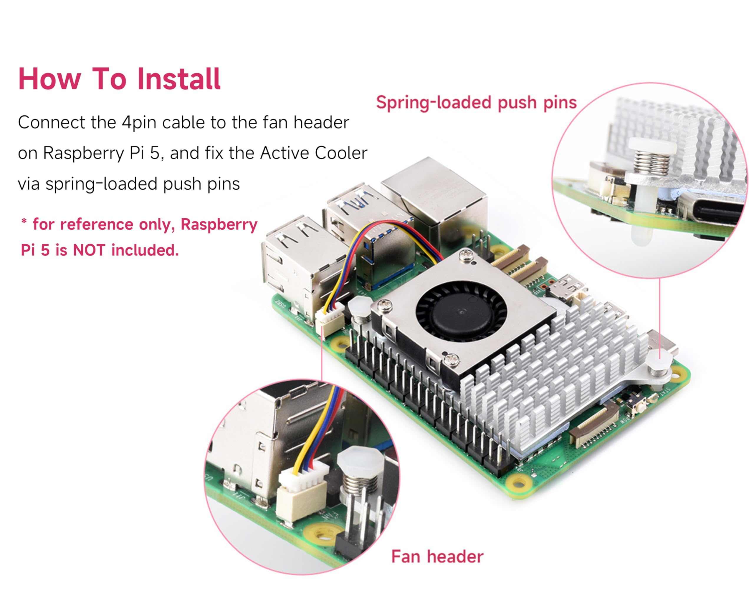Amazon.co.jp: Raspberry Pi 5用公式アクティブクーラー。アルミニウム