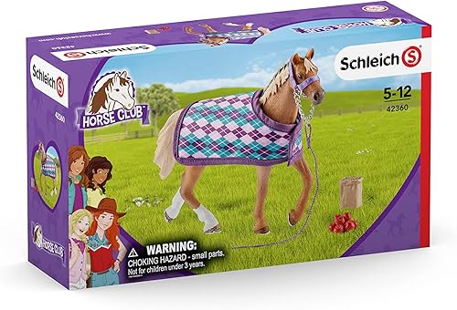 Miniatura 5 de Schleich Horse Club juego de 4 piezas juguetes de caballos para niñas y niños de 5 a 12 años de edad con manta