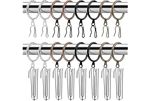 Glarks Pinch Pleat Curtain Rings
