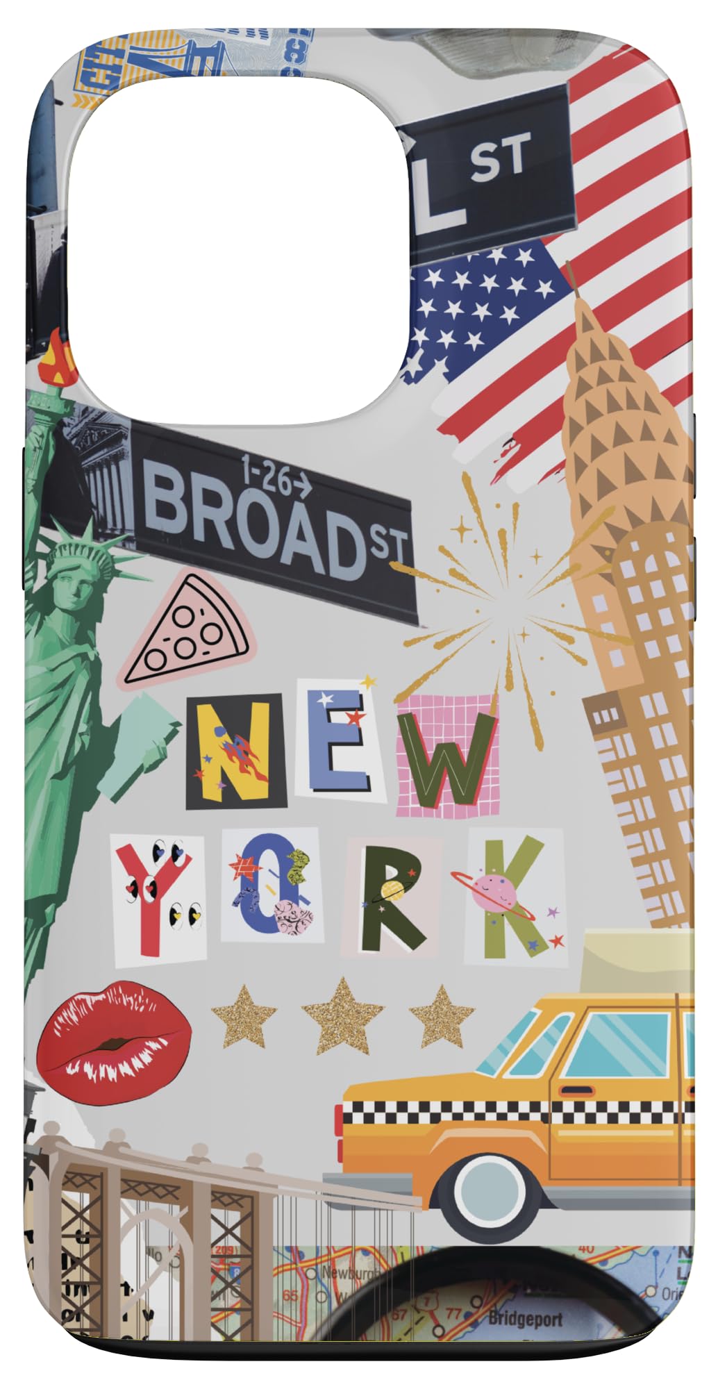 NY COOL RETRO DESIGN Case for iPhone 13 Pro