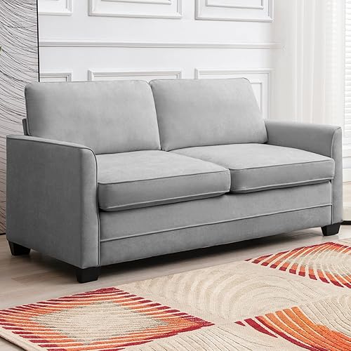 Miniatura 2 de linor Sofá cama extraíble, sofá cama 2 en 1 con colchón de espuma plegable, sofá cama moderno de dos plazas, sofá cama extraíble para sala de