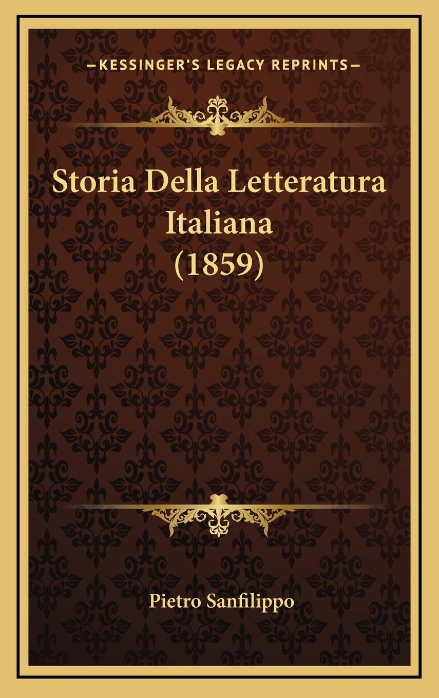 Storia Della Letteratura Italiana (1859)