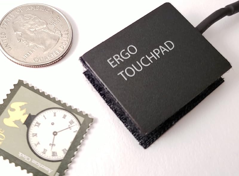 Mini USB Computer Touchpad, Trackpad, Mouse, Wired, 1.1 x 1.3 inches Ergo Touchpad ETP001MTPUSB
