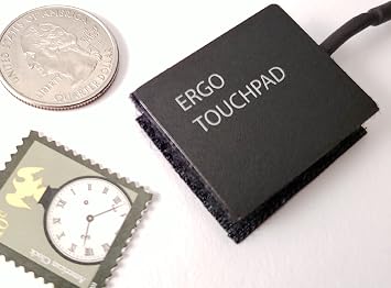 Mini USB Computer Touchpad, Trackpad, Mouse, Wired, 1.1 x 1.3 inches Ergo Touchpad ETP001MTPUSB