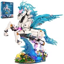 JMBricklayer Pegasus Building Set for Adults, Mythical Animal Art Decor