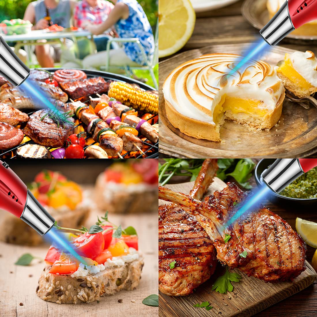 Nachfüllbare Butan-Küchenfackel - Verstellbare Flamme Für Creme Brulee & Grillen