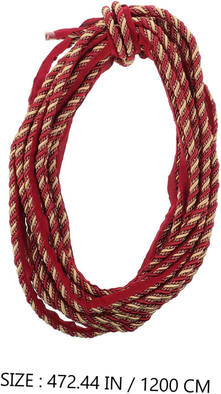 Decorative Twisted Rope Trim Lip Cord for Sofa Cushions Adorn Your Home with Creative Braided Design for Handmade Crafts and Repairs