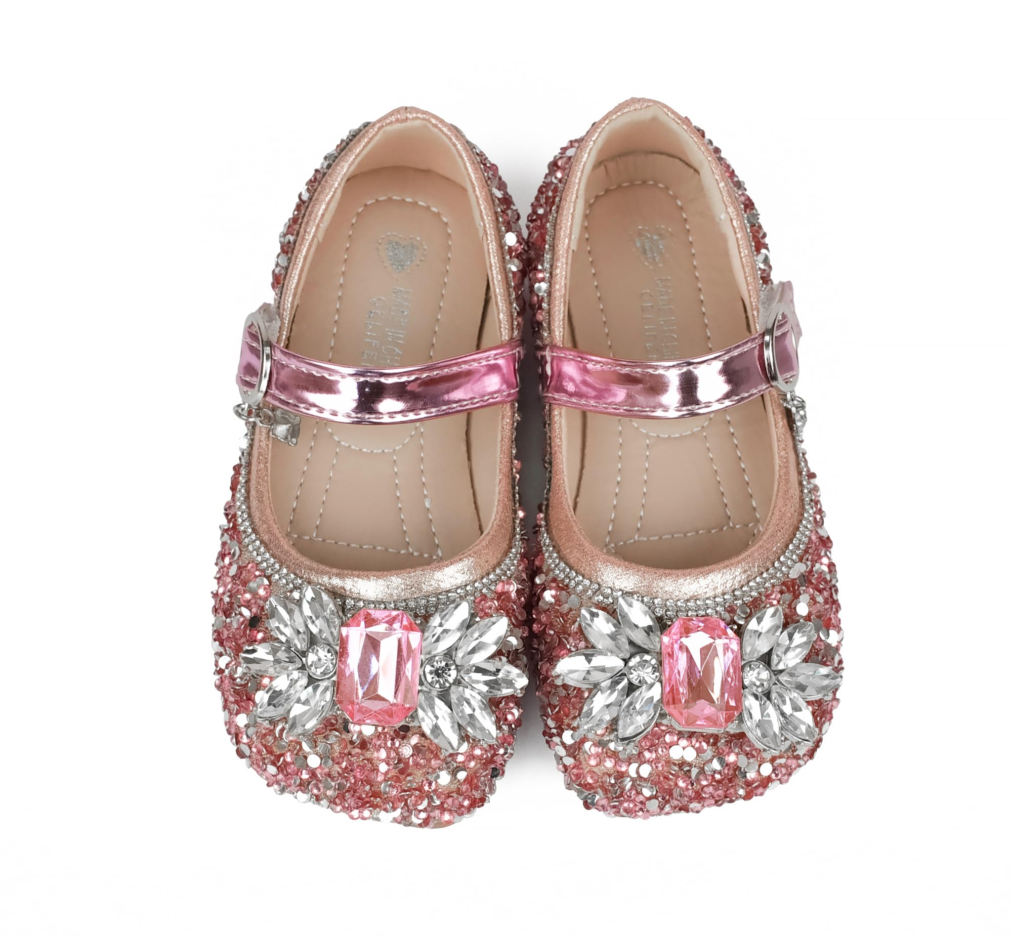 Zapatos de Princesa para Niñas con Lentejuelas Purpurinas para Disfraz, Fiestas, Bodas