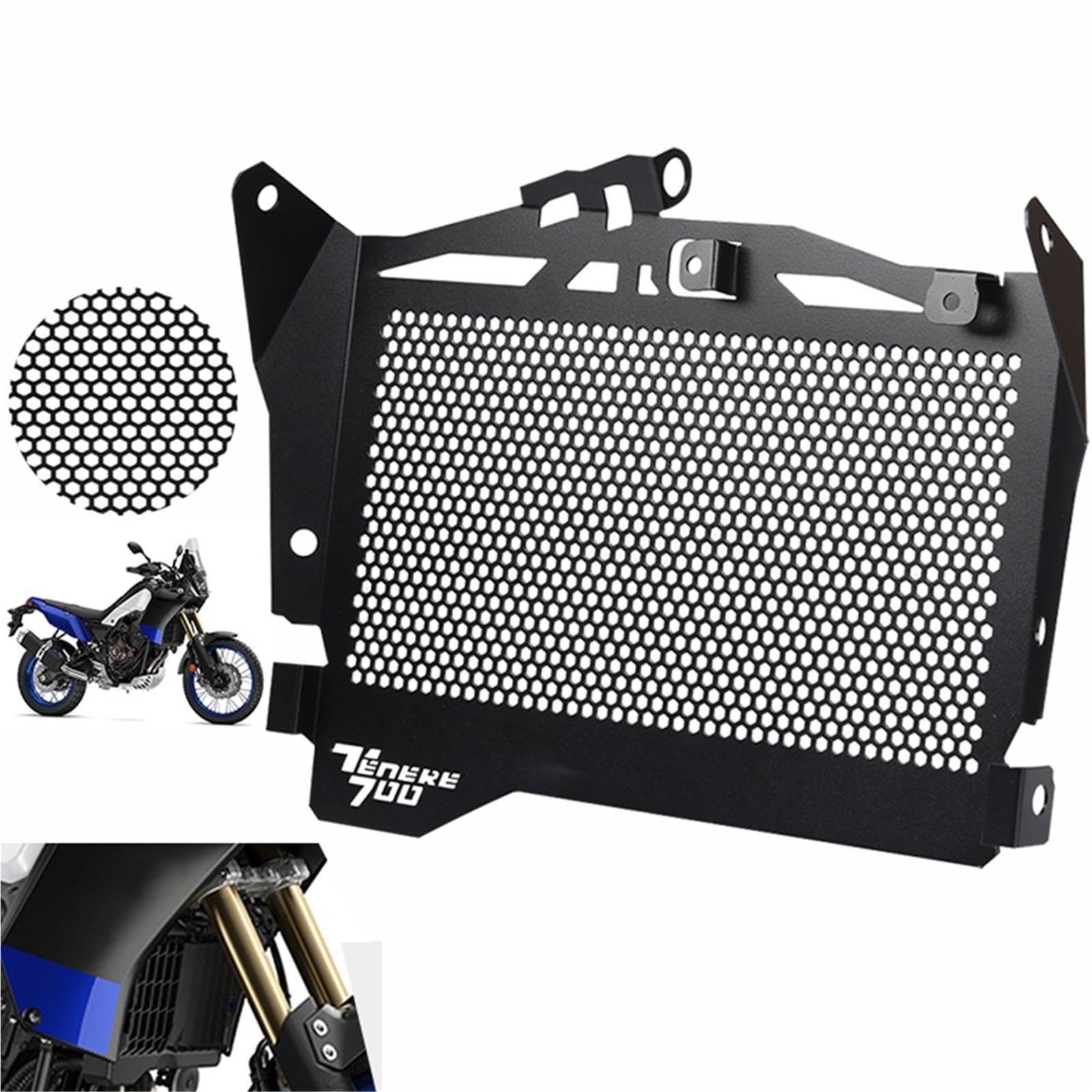 Motorcycle Radiator Guard Grille Dla TENERE 700 T7 T700 XTZ 690 XTZ700 XTZ690 XT690Z Akcesoria Kratka Chłodnicy Straż Protector Pokrywa Ochronna