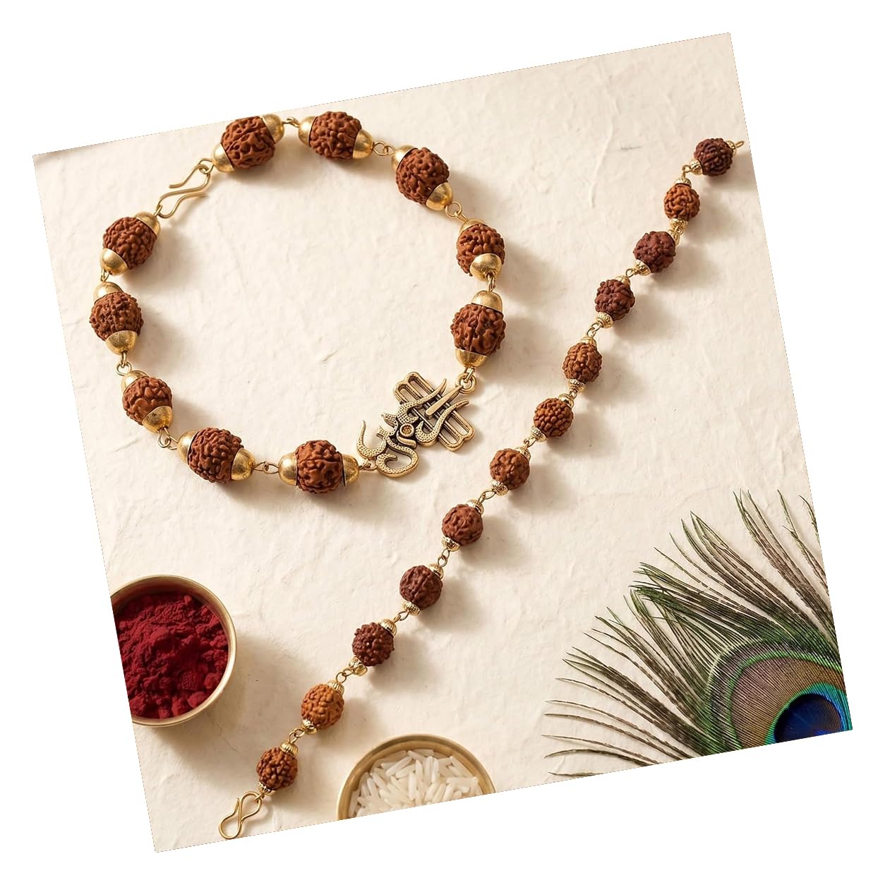 TIED RIBBONS Rakhi for Brother - Set of 2 Rakhi with Tikka - Bracelet Rakhi's for Brother Bhaiya Men Boys Kids Bhai - RakshaBandhan Rakhi's Combo