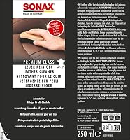 Sonax PremiumClass Bőrápoló Készlet 3x250 ml - 2x Bőrtisztító, 1x Bőrápoló Krém, Mikroszálas Kendő, Ápolópad, Tisztítókefe 2