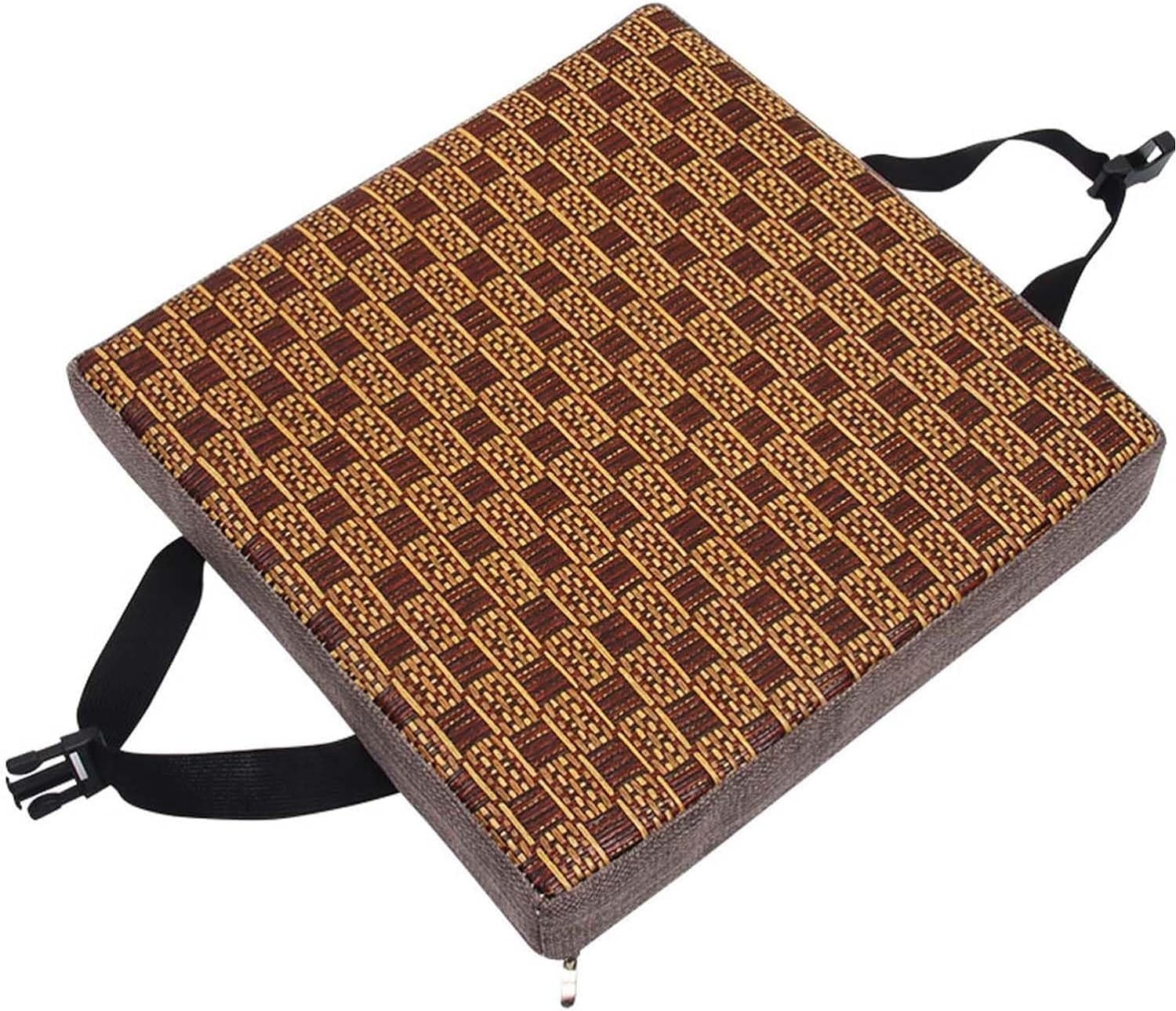 BLLMTEAR Stool Cushion Square with Ties, Non-Slip Bar Stool Cushion Square Seat Cushion With Machine Washable Cover Chair Seat Cushion Textured Barstool Pad(14,14x14x2in/35x35x5cm)
