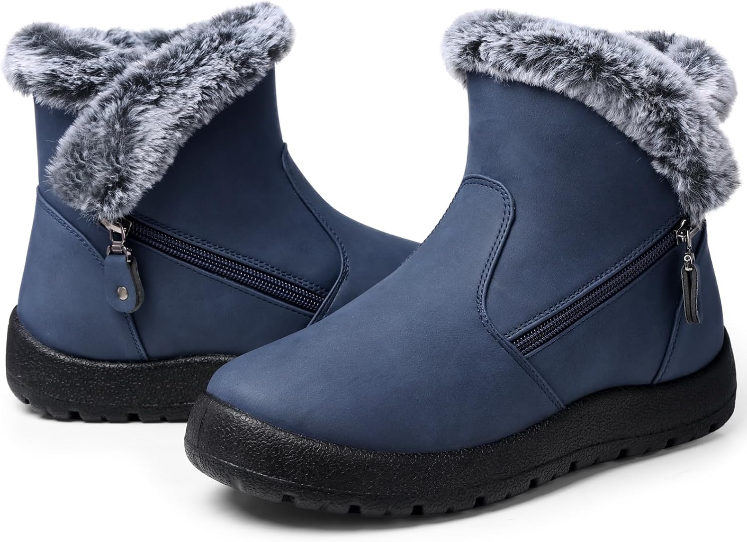 SHIBEVER Winter Boots for Women Waterproof: Womens Snow Boots Warm - Ankle Fur Lined Booties - Insulated Winter Shoes - Image 3