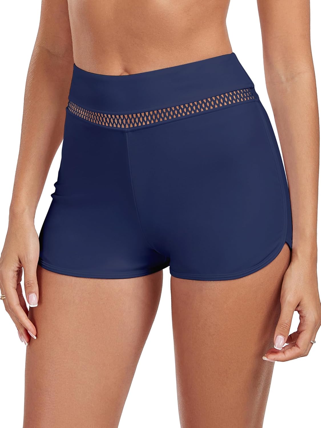 Colloyes Women's High Waisted Swim Board Shorts Full Liner Swimsuit Bottoms Quick Dry Boyshorts Bottoms Bathing Trunks - Image 3