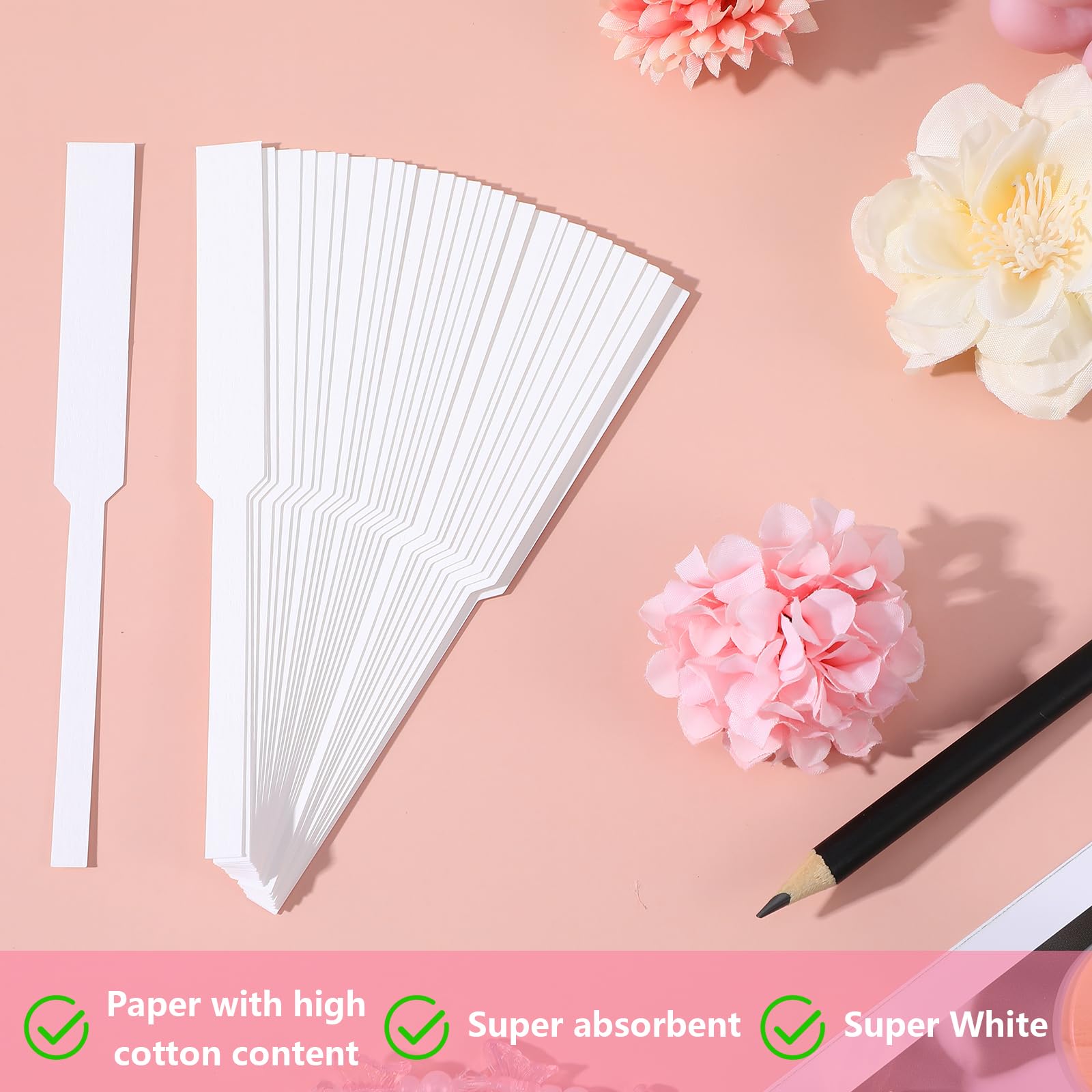 200 tiras probadoras de perfume, tiras probadoras de fragancia, tiras de prueba de sabor de papel Ptc de colonia, kit de fabricación de perfume, desechables, secantes de perfume, aceites esenciales,