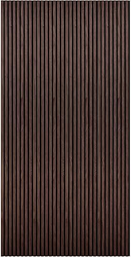 Paneles de madera para pared, paneles de pared acústicos de roble, 4 unidades, paneles de madera de pared, 94.49 x 12 pulgadas, paneles de pared