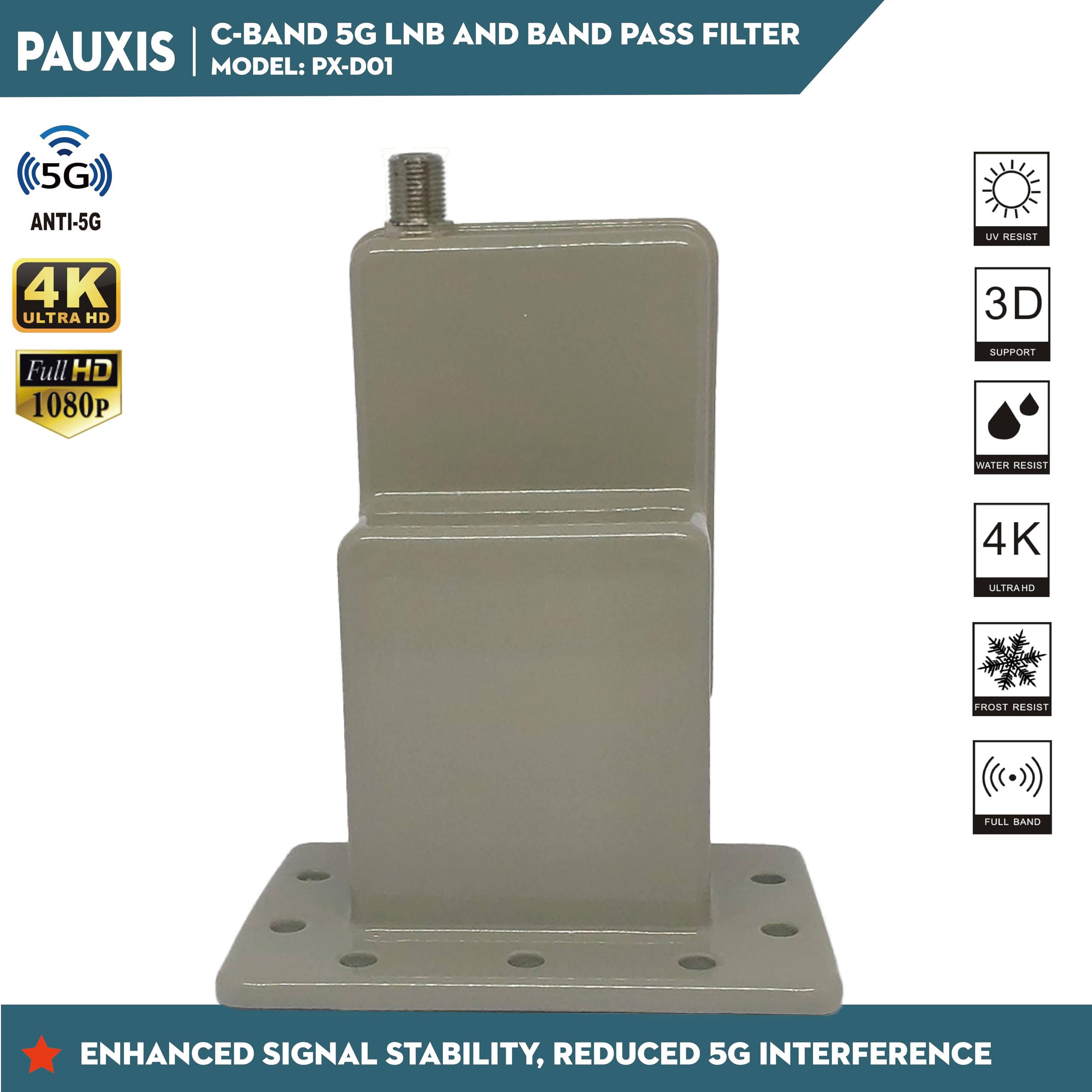 Bande C LNBF Single POLARITY SORTIE LNBF 5G LNB