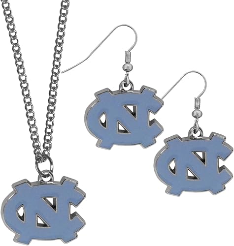 Vista 15 de Siskiyou Sports NCAA unisex-adult Dangle Earrings and Chain Necklace Set