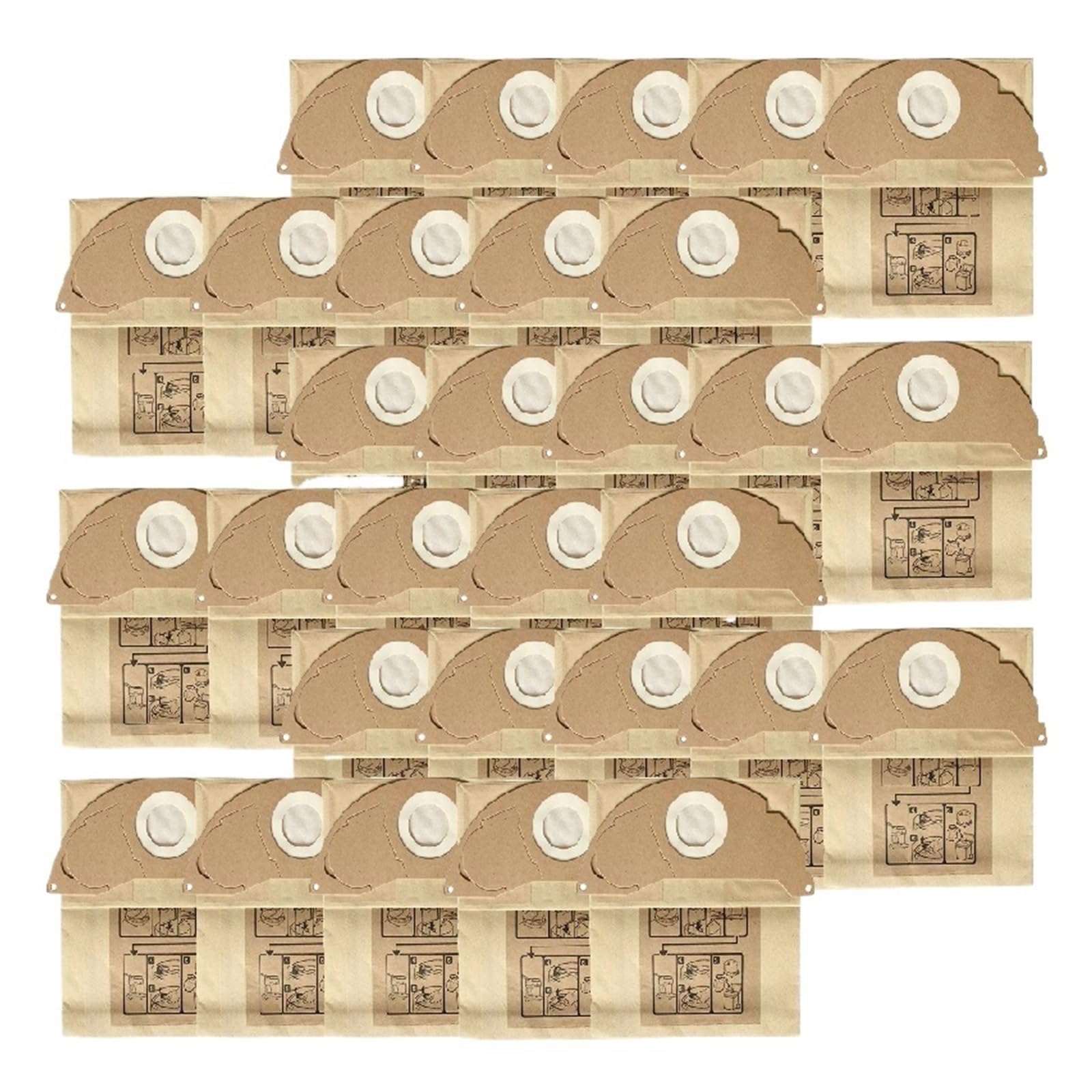 MWMYQUEXT Compatible For KARCHER WD2250 A2004 A2054 MV2 WD2.(30 pcs)