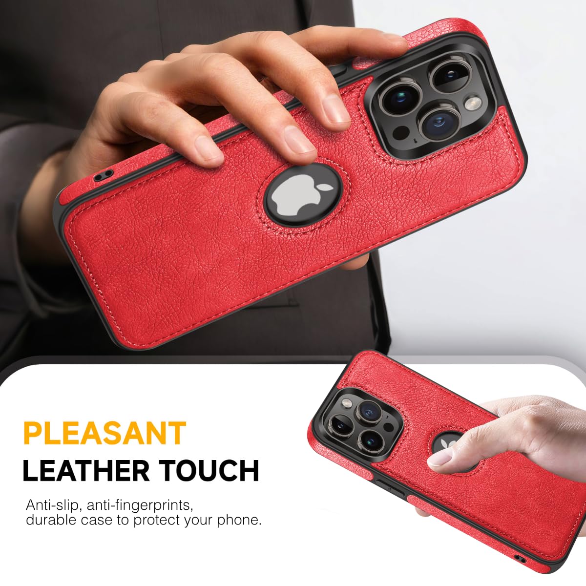 Case Leopardo Naranja Funda IPhone 12 Pro MAX Richmond & Finch - Diseño Leopardo Naranja Anticaídas Protectora Carga Inalámbrica