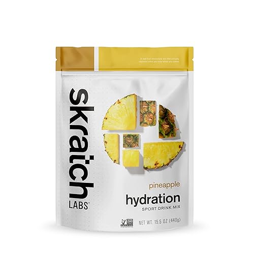 SKRATCH LABS Polvo de hidratación  Mezcla de bebidas deportivas  Polvo de electrolitos para ejercicio, resistencia y rendimiento  Piña  20 porciones