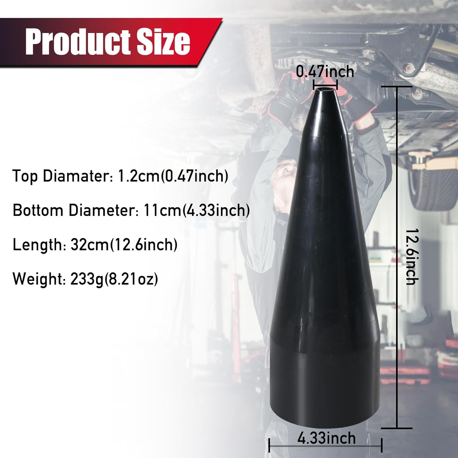 Upgrade 2PCS CV Boot,Thickened Neoprene Rubber Material with 4 Stainless Steel Clamps & 6 Cable Ties, CV Axle Boot Repair Kit for Protect Axle,Universal CV Joint Boot (2PCS+Expander)