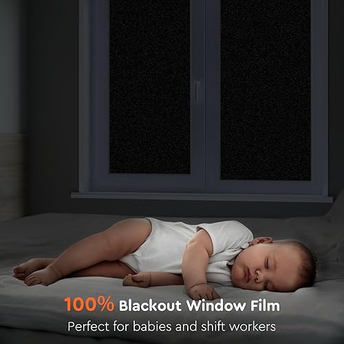 Miniatura 59 de Kromapolis Película de privacidad para ventana, cubierta de vinilo para vidrio, película decorativa de vitral, esmerilada para ventana, se adhiere