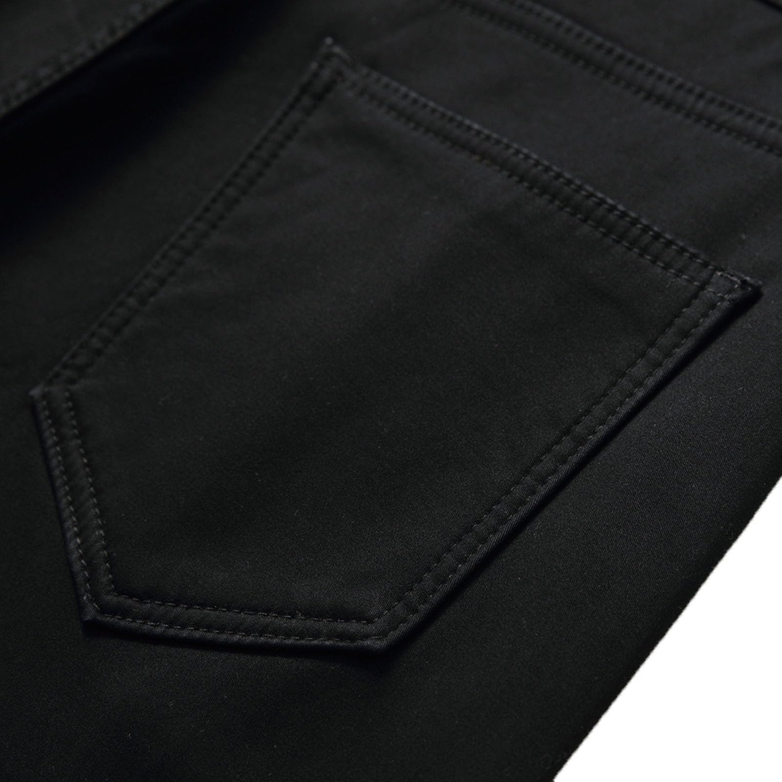 Jeans termici da uomo, invernali, imbottiti, in pile, imbottiti, per attività all'aria aperta, sottili, invernali, spessi, antivento, elasticizzati, comodi, in denim, O nero., 42