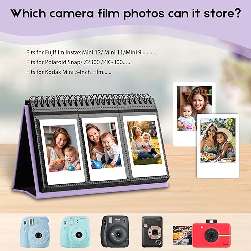 Miniatura 10 de Calendario de escritorio de 96 bolsillos para Fuji Instant Mini 11Mini 9Mini 90Mini LiplayMini Link, Polaroid Z2300Polaroid PIC-300PPolaroid