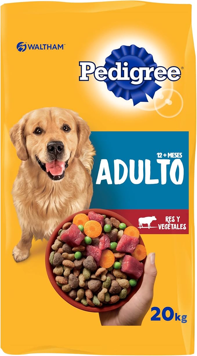 Pedigree Croquetas para Perros Adultos Sabor Res y Vegetales 20kg Productos