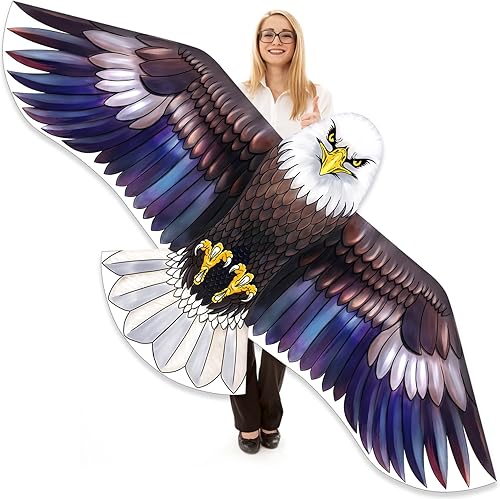 Vista 14 de Bald Eagle Kite for Adults and Kids, Huge Kites Easy to Fly Single Line Kite for Beach Trip