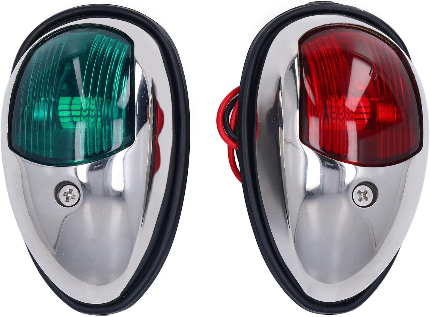 Zerodis Strobe Lights Beacon Lights SS316 Stainless Steel IP67 12V 24V Compatibility for Sports Boats and Marine Use LED Boat Navigation