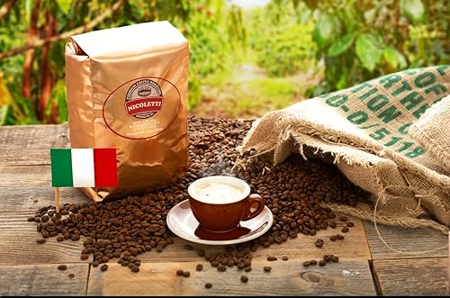 Miniatura 3 de Nicoletti Coffee Espresso (100% Arabica M22 asado) Granos enteros orgánicos de 2 libras