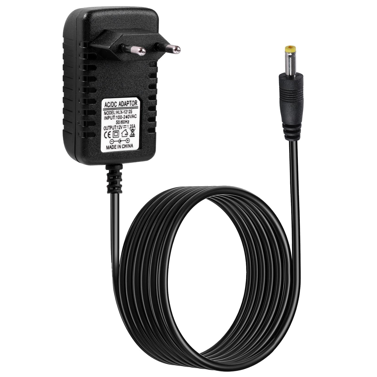 12V 15W Power Charger for Echo Dot (5th 3rd 4th), 1.25A Adapter Compatible with Alexa Power Charger