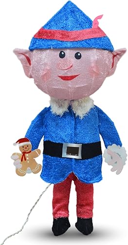 Productworks Decoración navideña de Rudolph de 24 pulgadas, decoración de reno de nariz roja, Rudolph the Red Nose Rudolph al aire libre, juguetes