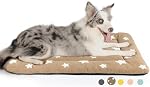 Mora Pets Dog Crate Bed Ultra Soft Dog Bed Mat for Medium Dogs Washable Pet Kennel Pad for 30 inch Cage Flat Puppy Cat Mattress Cute Cushion Liner Anti-Slip Grey 30 x 19