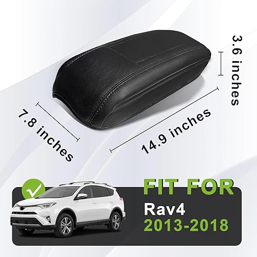 Miniatura 512 de Muslogy Funda de consola central compatible con Honda Pilot 2023 2024 2025, 2024 2025 2026 Ridgeline/Passport Accesorios para apoyabrazos, tapa
