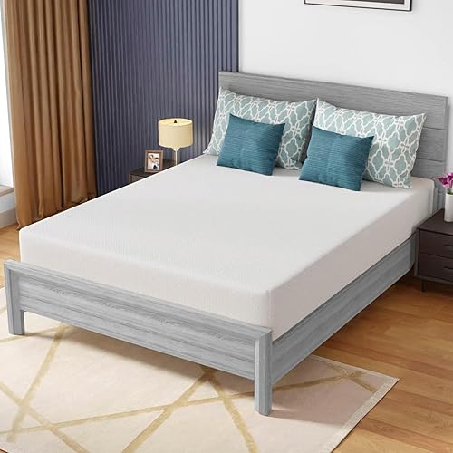 Miniatura 10 de BLKMTY Colchón Queen de 6 pulgadas, colchón de espuma viscoelástica de firmeza media, colchón transpirable para alivio de presión y colchón de gel