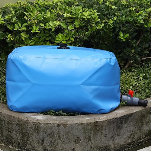 Miniatura 4 de Vejiga de tanque de agua, contenedores de almacenamiento de vejiga de agua portátiles plegables de gran capacidad con espitas y kit de