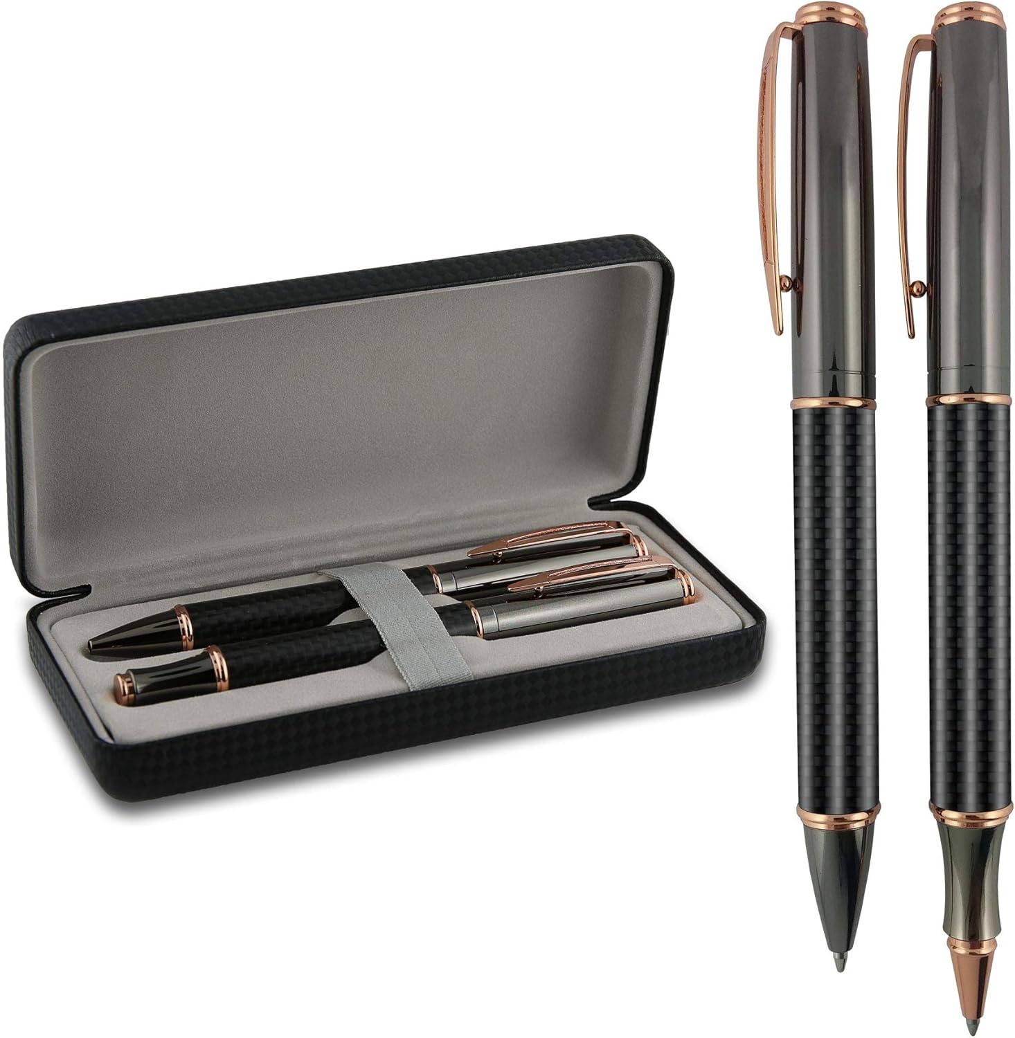 SyPen Luxury Pen Set, Elegant Fancy Rollerball & Ballpoint