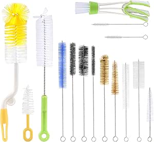 Healeved Spazzola Per Cannucce Biberon In Nylon Di Pulizia Per Ragazza Strumento Per Pulire Cannucce E Biberon Cannuccia Robusta E Flessibile Design Sottile Per Pulizia Facile