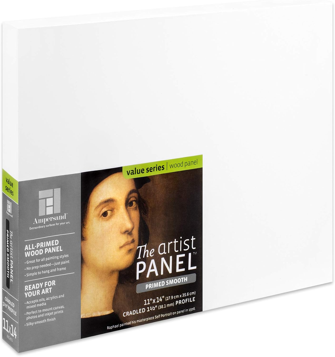 Ampersand Art Supply Wood Gesso Artist Painting Panel Primed Smooth